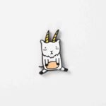 Goat Enamel Pin