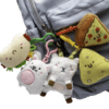 Taco Cat Goat Cheese Pizza Plush Keychain Set