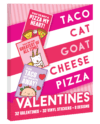 Taco Cat Goat Cheese Pizza Valentines Day Cards box render